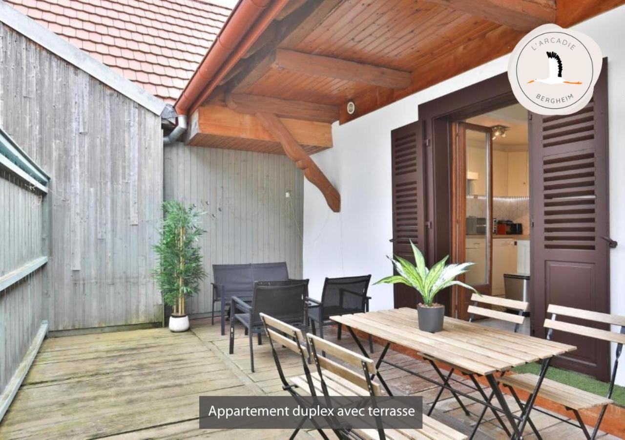 Duplex des Vins: Medieval Village Retreat in Alsace Bergheim Exterior photo