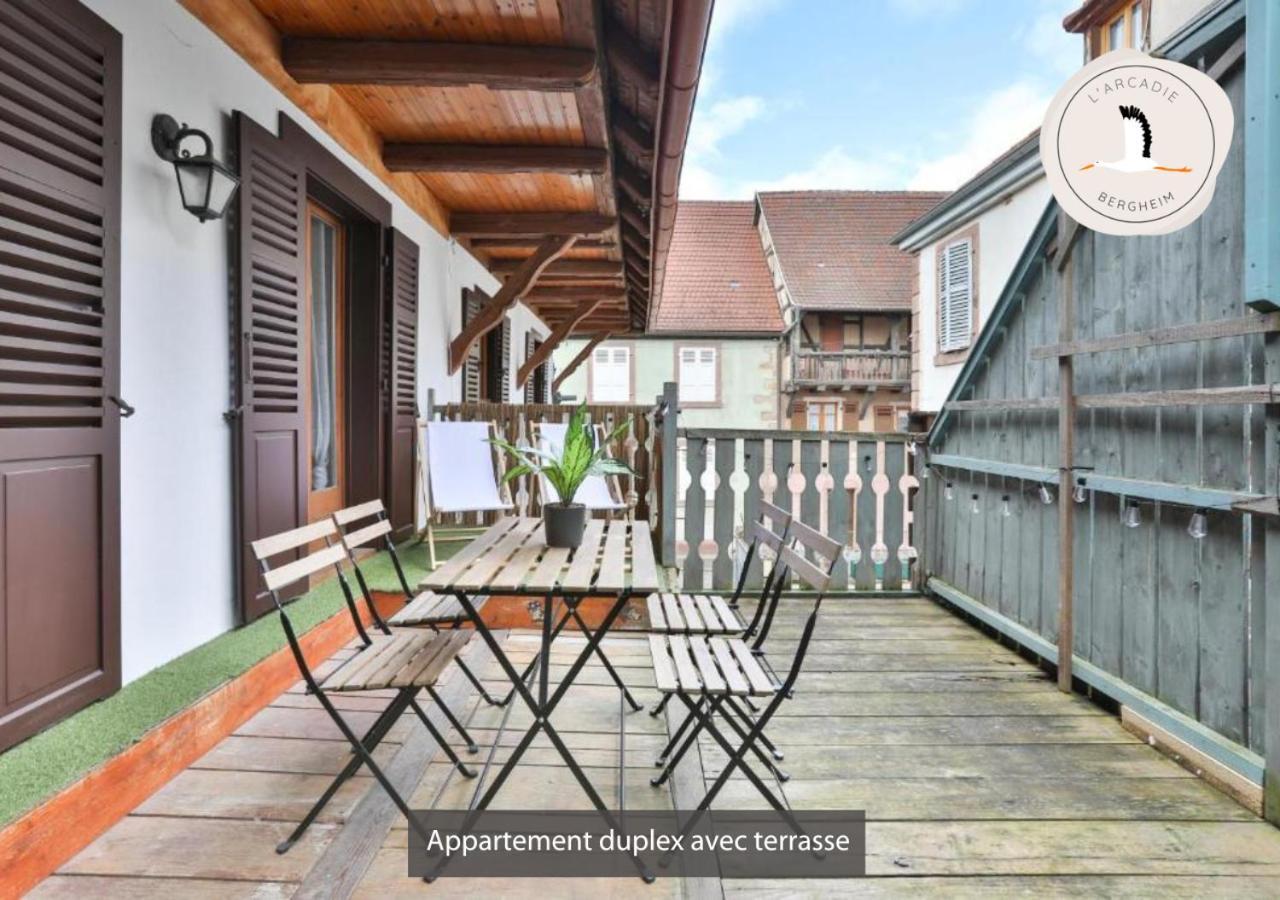Duplex des Vins: Medieval Village Retreat in Alsace Bergheim Exterior photo