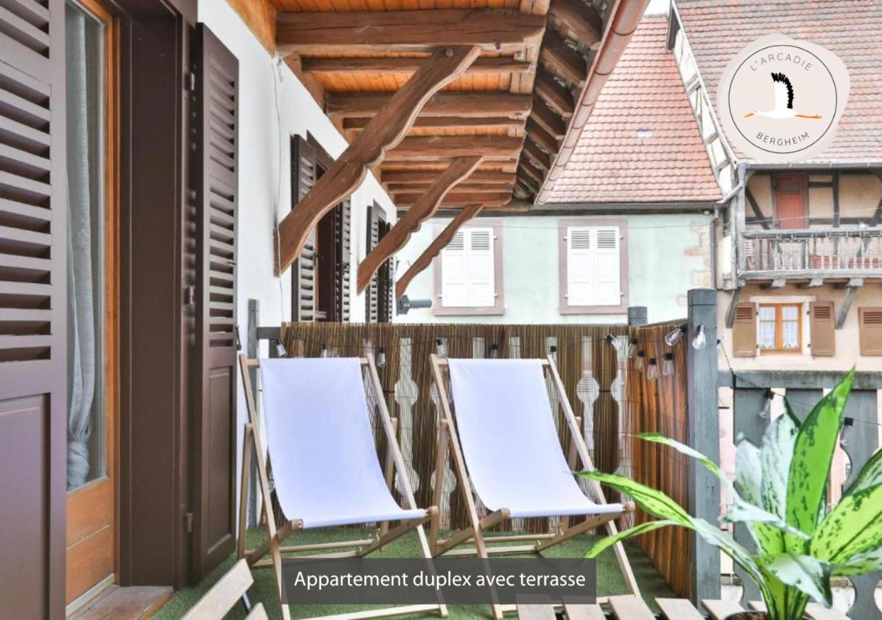 Duplex des Vins: Medieval Village Retreat in Alsace Bergheim Exterior photo