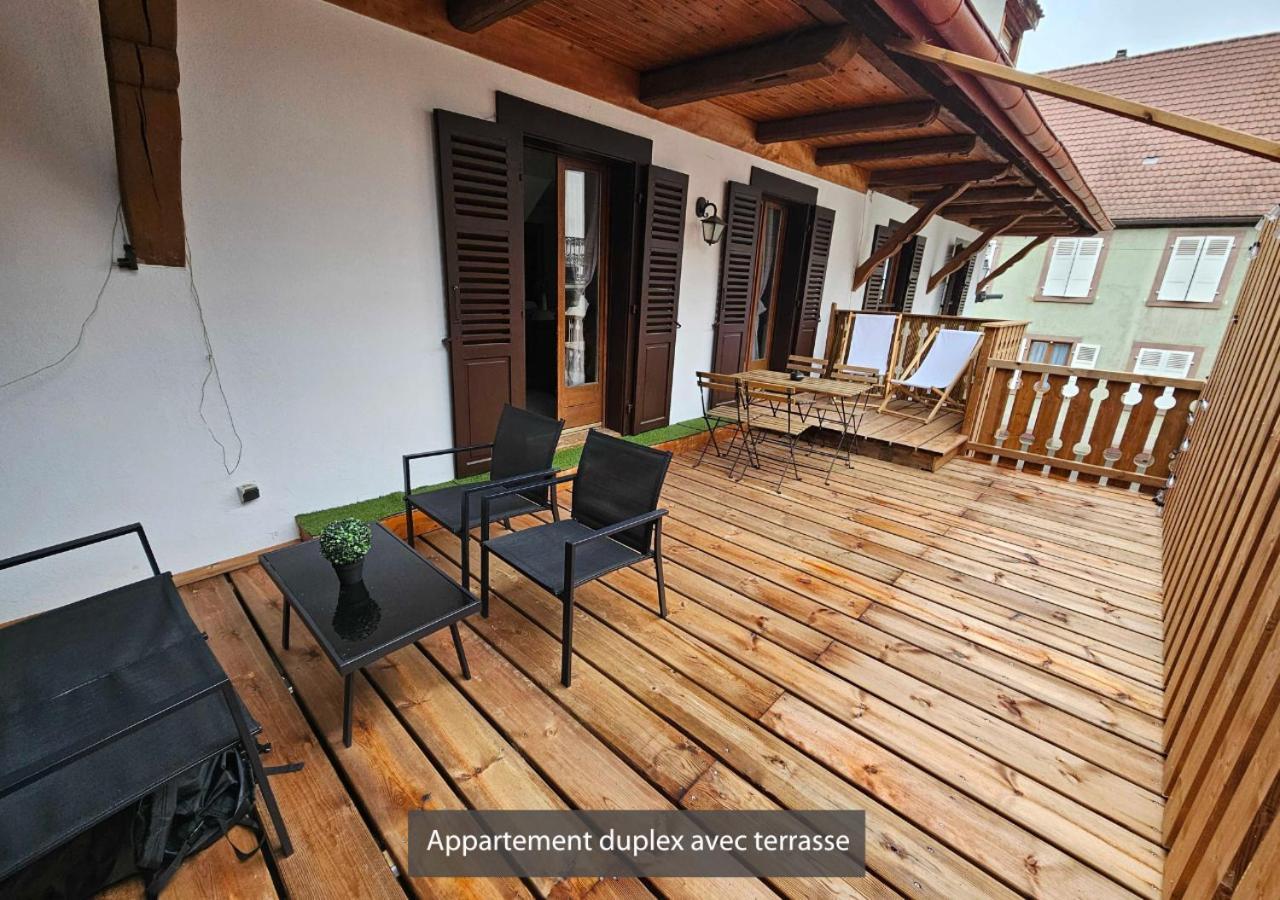Duplex des Vins: Medieval Village Retreat in Alsace Bergheim Exterior photo